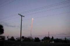 Watching the space shuttle launch